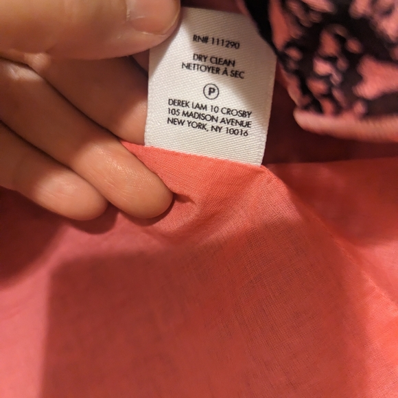 10 Crosby Derek Lam Ruffled Barbie Pink Floral Skirt - SZ 8 - Picture 9 of 9